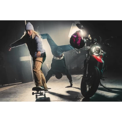 Cască Moto Integrală SHARK RIDILL 2 BERSEK · Negru Mat / Gri / Roz  - 7