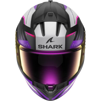 Cască Moto Integrală SHARK RIDILL 2 BERSEK · Negru Mat / Gri / Roz  - 2