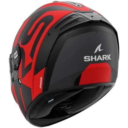 Cască Moto Integrală SHARK SPARTAN RS CARBON SHAWN MAT · Negru Mat / Gri / Roșu  - 1