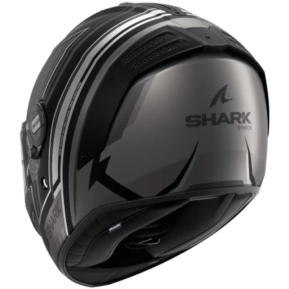 Cască Moto Integrală SHARK SPARTAN RS BYHRON MAT · Negru Mat / Gri  - 1