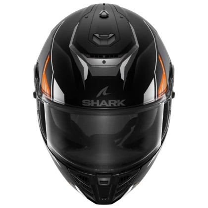 Cască Moto Integrală SHARK SPARTAN RS BYHRON MAT · Negru Mat / Gri / Portocaliu  - 4