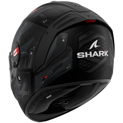 Cască Moto Integrală SHARK SPARTAN RS STINGREY MAT · Negru Mat / Gri / Roșu  - 1