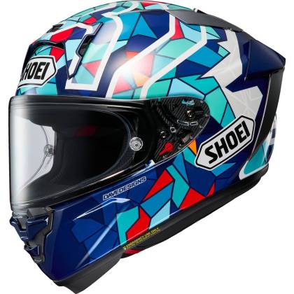 Cască Moto Integrală SHOEI X-SPR PRO Marquez Barcelona TC-10 · Albastru / Alb / Roșu  - 0