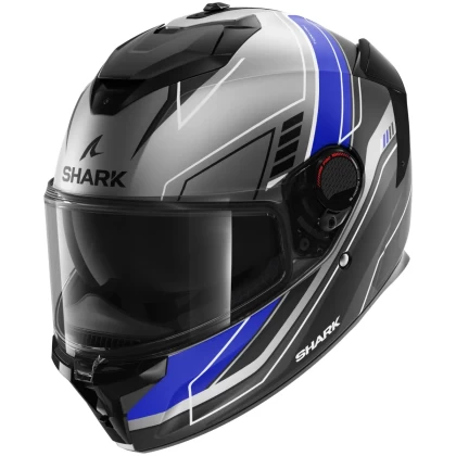 Cască Moto Integrală SHARK SPARTAN GT PRO TORYAN MAT · Negru Mat / Gri / Albastru  - 0