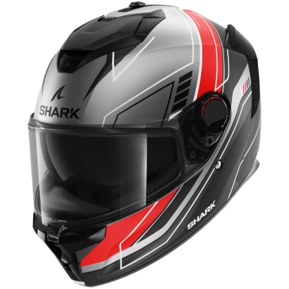 Cască Moto Integrală SHARK SPARTAN GT PRO TORYAN MAT · Negru Mat / Gri / Roșu  - 0