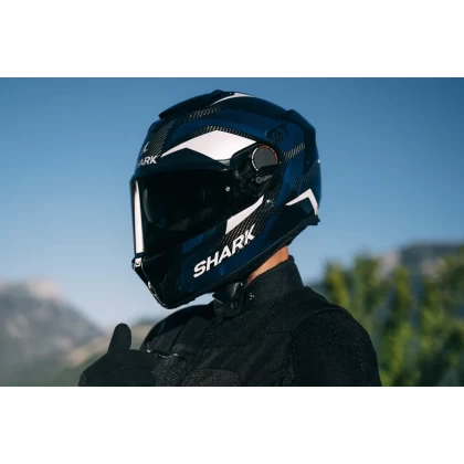 Cască Moto Integrală SHARK SPARTAN GT PRO TORYAN MAT · Negru Mat / Alb / Portocaliu  - 3