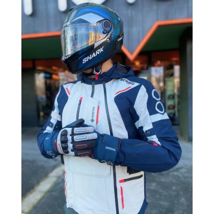 Cască Moto Integrală SHARK SPARTAN GT PRO CARBON RITMO · Negru / Albastru / Gri  - 3