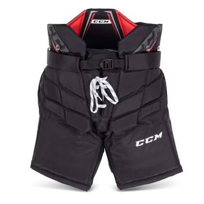 Pantaloni Hochei Copii, Portar, Junior, CCM 1.5 · Negru / Roșu  - 1