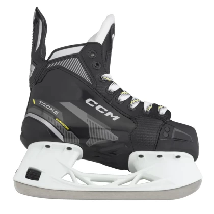 Patine Hochei Copii, Jucător, Junior, CCM TACKS AS570 Regular · Negru / Gri / Galben  - 2