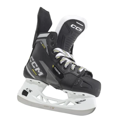 Patine Hochei Copii, Jucător, Junior, CCM TACKS AS570 Regular · Negru / Gri / Galben  - 1
