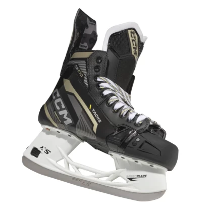 Patine Hochei Jucător, Intermediar, CCM TACKS AS570 Regular · Negru / Gri / Galben  - 2