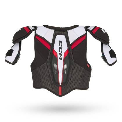 Umerar Hochei Copii, Jucător, Junior, CCM JETSPEED FT680 · Negru / Alb / Roșu  - 1