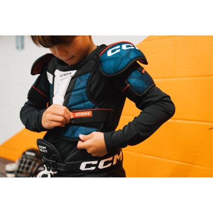 Umerar Hochei Copii, Jucător, Junior, CCM NEXT · Negru / Albastru / Alb  - 1