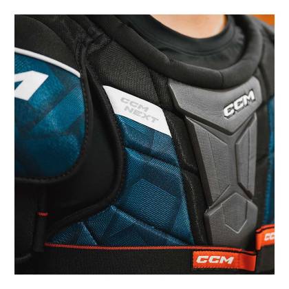 Umerar Hochei Jucător, Senior, CCM NEXT · Negru / Albastru / Roșu  - 5