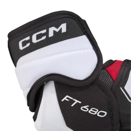 Cotiere Hochei Jucător, Senior, CCM JETSPEED 680 · Negru / Roșu / Alb  - 4