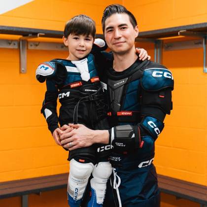 Cotiere Hochei Jucător, Senior, CCM NEXT 23 · Albastru / Gri / Alb  - 2