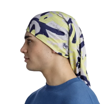 Bandană Tubulară Multifunctională BUFF ORIGINAL ECOSTRETCH DOVHIN MULTI · Gri / Galben / Albastru  - 2