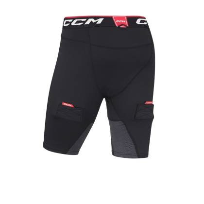 Pantaloni Scurți cu Suspensor, Senior, CCM COMPRESSION SHORTS · Negru  - 1