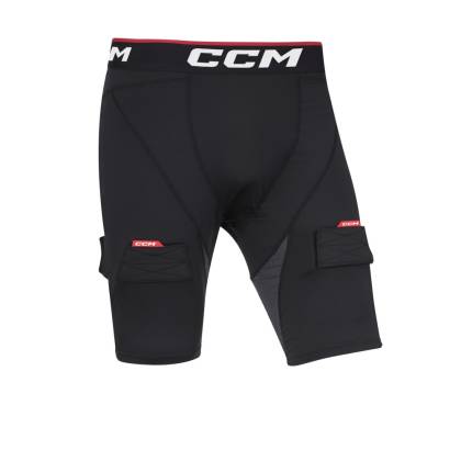 Pantaloni Scurți cu Suspensor, Senior, CCM COMPRESSION SHORTS · Negru  - 0