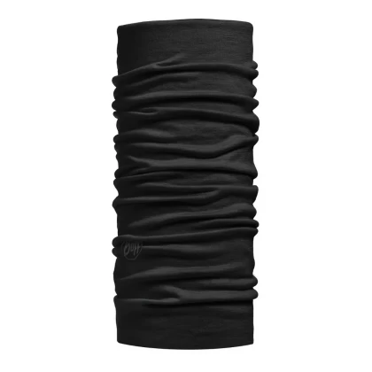 Bandană Tubulară Multifunctională BUFF ORIGINAL LIGHT WEIGHT MERINO WOOL SOLID BLACK 