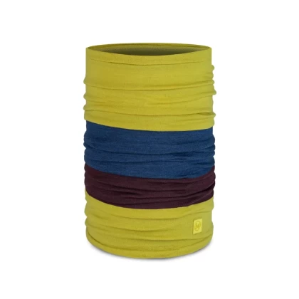 Bandană Tubulară Multifunctională BUFF ORIGINAL MERINO MOVE CITRONELLA · Galben / Albastru / Mov  - 0