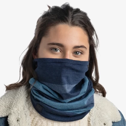 Bandană Tubulară Multifunctională BUFF ORIGINAL MERINO MOVE DENIM · Albastru  - 6