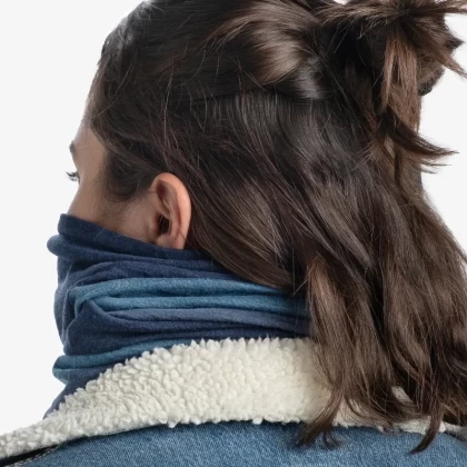 Bandană Tubulară Multifunctională BUFF ORIGINAL MERINO MOVE DENIM · Albastru  - 4