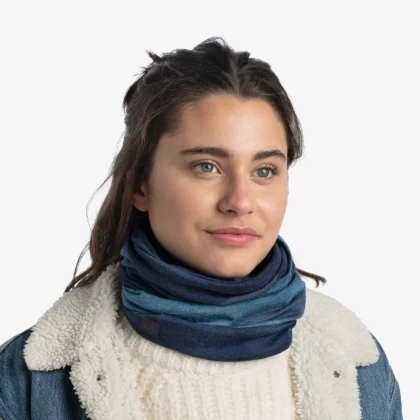 Bandană Tubulară Multifunctională BUFF ORIGINAL MERINO MOVE DENIM · Albastru  - 3