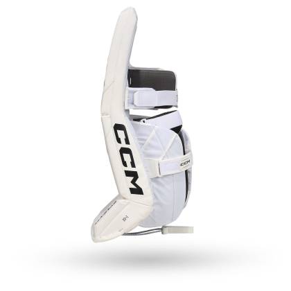 Tibiere Hochei Copii, Portar, Junior, CCM EFLEX 6.5 · Alb / Negru  - 1