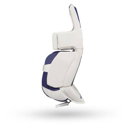 Tibiere Hochei Portar, Senior, CCM EFLEX 6.9 · Alb / Albastru  - 2