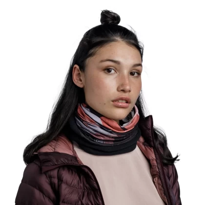 Bandană Tubulară Multifunctională BUFF ORIGINAL POLAR BATIE MULTI · Negru / Gri / Portocaliu  - 4