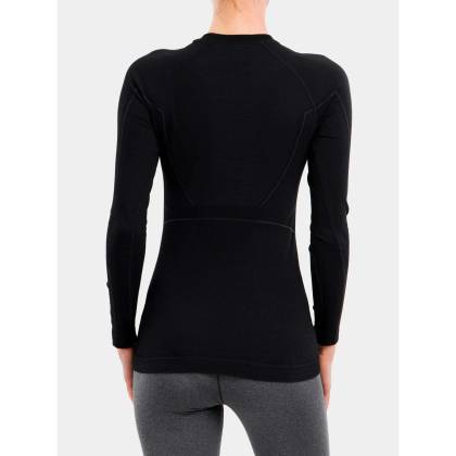 Bluză Termo Damă BRUBECK ACTIVE WOOL LS1281W · Negru  - 5