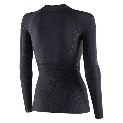 Bluză Termo Damă BRUBECK ACTIVE WOOL LS1281W · Negru  - 3