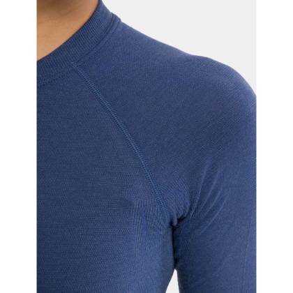 Bluză Termo Damă BRUBECK ACTIVE WOOL LS1281W · Albastru  - 4