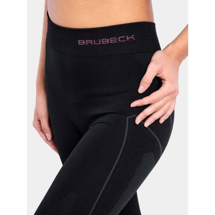 Pantaloni Termo Damă BRUBECK THERMO LE11870 · Negru / Roz  - 3
