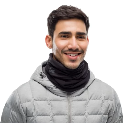 Bandană Tubulară Multifunctională BUFF ORIGINAL POLAR SOLID BLACK · Negru  - 1