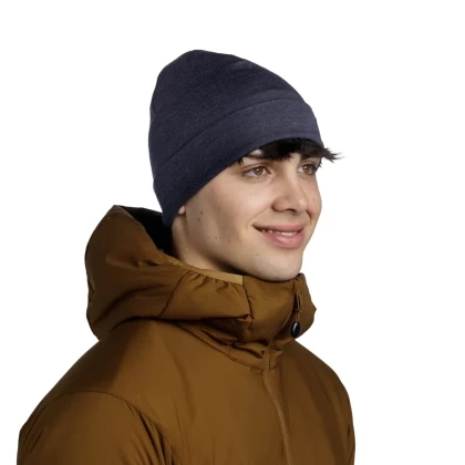 Căciulă BUFF ORIGINAL MERINO HEAVYWEIGHT SOLID INDIGO · Indigo  - 2