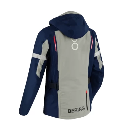 Geacă Moto din Textil GoreTex BERING AUSTRAL GTX · Gri / Albastru / Roșu  - 1