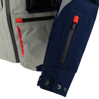 Geacă Moto din Textil GoreTex BERING AUSTRAL GTX · Gri / Albastru / Roșu  - 4