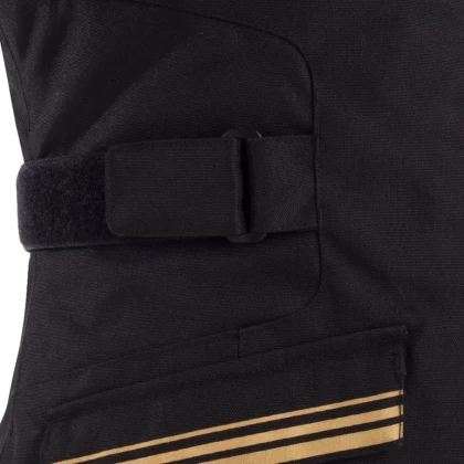 Geacă Moto Damă din Textil BERING LADY SHINE · Negru / Auriu  - 3