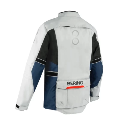 Geacă Moto Touring din Textil BERING SIBERIA · Gri / Albastru / Roșu  - 8