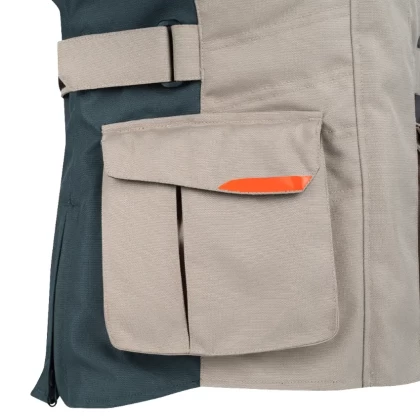 Geacă Moto Touring din Textil BERING LADY SIBERIA · Gri / Albastru / Roșu  - 8