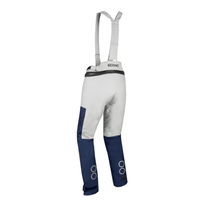 Pantaloni Moto din Textil BERING SIBERIA · Gri / Albastru / Roșu  - 5