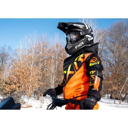 Cască Enduro - Cross Copii FXR RACING LEGION · Negru Mat / Alb  - 8