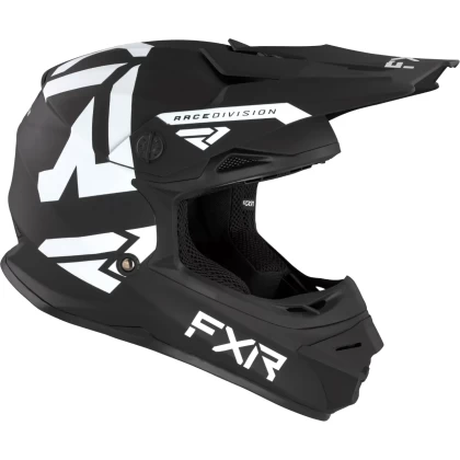 Cască Enduro - Cross Copii FXR RACING LEGION · Negru Mat / Alb  - 2