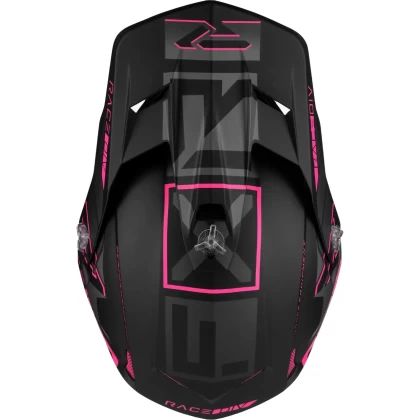 Cască Enduro - Cross - Snowmobil FXR RACING CLUTCH EVO 2023 · Negru / Roz  - 4