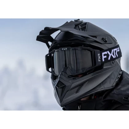 Cască Enduro - Cross - Snowmobil FXR RACING HELIUM CARBON W / D-RING 2023 · Negru  - 5