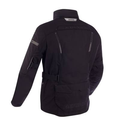 Geacă Moto din Textil GoreTex BERING TRAVEL GTX · Negru / Roșu  - 1