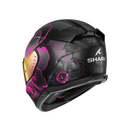 Cască Moto Integrală SHARK D-SKWAL 3 MAYFER · Negru / Roz / Gri  - 1