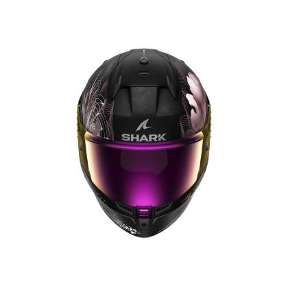 Cască Moto Integrală SHARK D-SKWAL 3 MAYFER · Negru / Roz / Alb  - 2